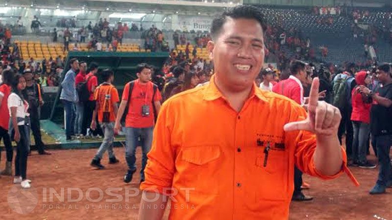 Richard Ahmad, mantan ketua umum Jakmania yang saat ini menjadi manajer Timnas street scoccer Indonesia. Copyright: © Jerry/Indosport